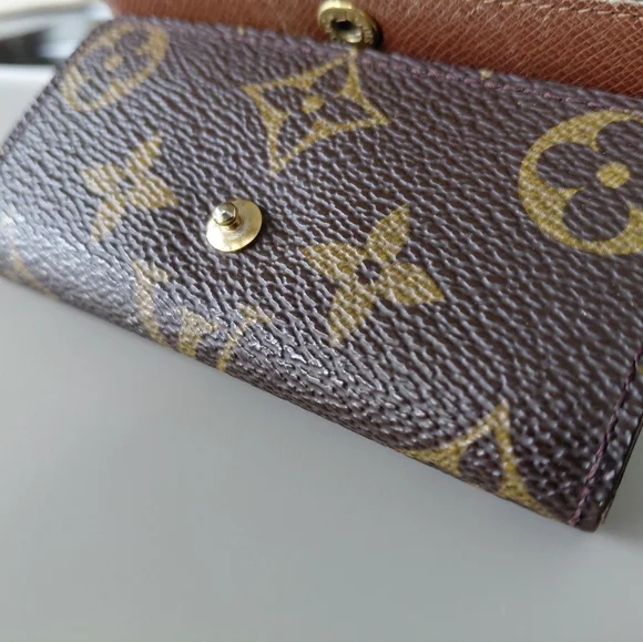 Louis Vuitton Brown and Gold Monogram Key Case